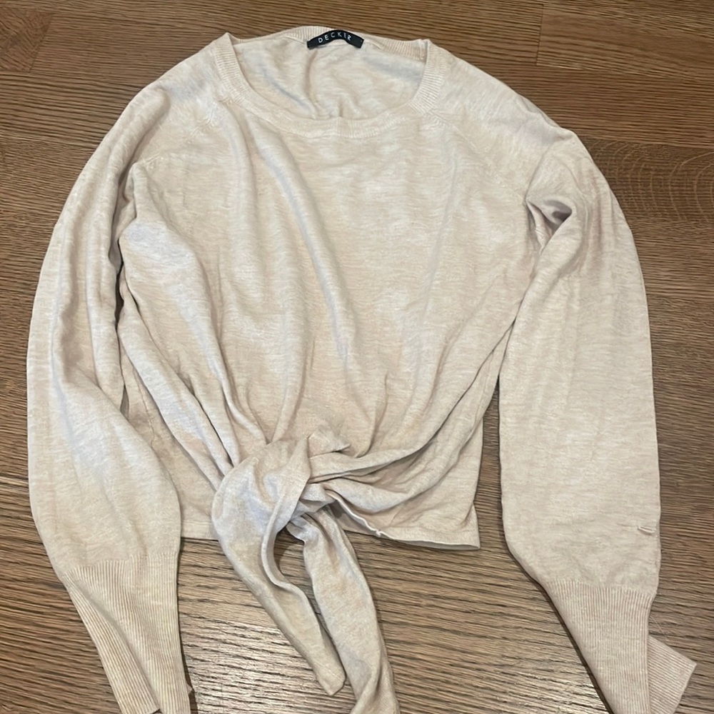 Decker Luxe Front Tie Sweater